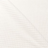 Tissu en jersey 100% polyester texturé gaufré, 215 GSM, tissu doux tricoté pour pulls et pantalons