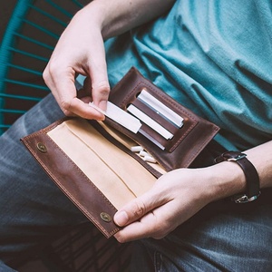 Boshiho Pochette en cuir PU pour pipe à tabac, étui à outils en cuir pour cigarette, pochette pour outils de pipe, porte-briquet - Product Image 6