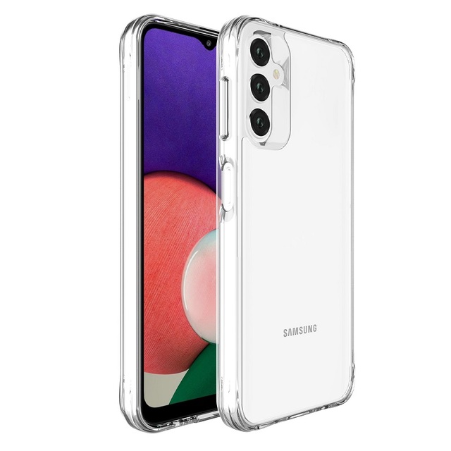 Clear Crystal Back Cover Shock Proof PC+TPU Transparent Phone Case for Samsung Galaxy A14 5G