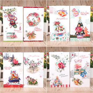 Bulk Pop up Paper <strong>Card</strong> Santa Claus Handmade Gift Holiday Printed Colors <strong>Christmas</strong> Greeting <strong>Cards</strong> - Product Image 6