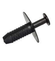 Clips de fixation en plastique noir à poussoir pour voiture, attaches de garniture de carrosserie, tête de 19 mm, tige de 16 mm, pointe de 7 mm, clips rivets pour panneaux de véhicule