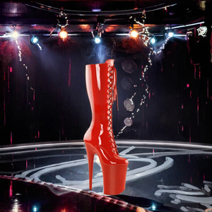 Zapatos de Plataforma Impermeables de 10 Pulgadas-26 cm para Pole Dance, con Cierre de Cremallera, Tacones Súper Altos, Sexys, Hasta la Rodilla, para Espectáculos Nocturnos de Verano - Product Image 2