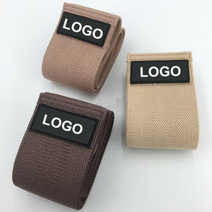 Wholesale Custom Logo Print Fabric Fitness Exercise Booty Hip <b>Band</b> <b>Workout</b> Loop Resistance <b>Bands</b> Latex Fitness Hip Booty <b>Bands</b> - Product Image 1