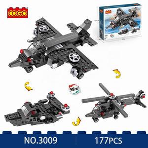 Bloques de Construcción Cogo 3009, Juego de Construcción de Helicóptero Planeador 3 en 1, 177 Piezas, Bloques de Juguete de Bricolaje para Juguetes - Product Image 2