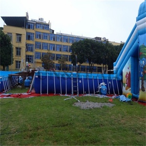 Parque acuático grande al aire libre, marco de juegos para niños, piscina a la venta, Metal extraíble, precio de fábrica, alta calidad, personalizado - Product Image 3