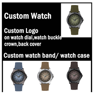 Montres sport tendance 2024, éco-énergétiques, pour hommes, 44 mm, grand cadran, cadran personnalisé, quartz solaire, bracelet en cuir véritable, fabriqué en Chine - Product Image 6