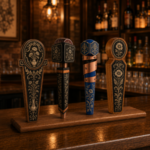 Soporte de exhibición personalizado para grifo de cerveza de cerámica/resina, ecológico, estilo sencillo, con forma a medida para bares y pubs. - Product Image 5