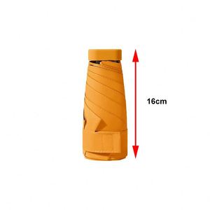 Parapluie portable mini format carte, imprimé UV, avec poches à rabat et 6 baleines, protection solaire 40% vinyle, idéal jours ensoleillés et pluvieux, pour dropshipping - Product Image 2