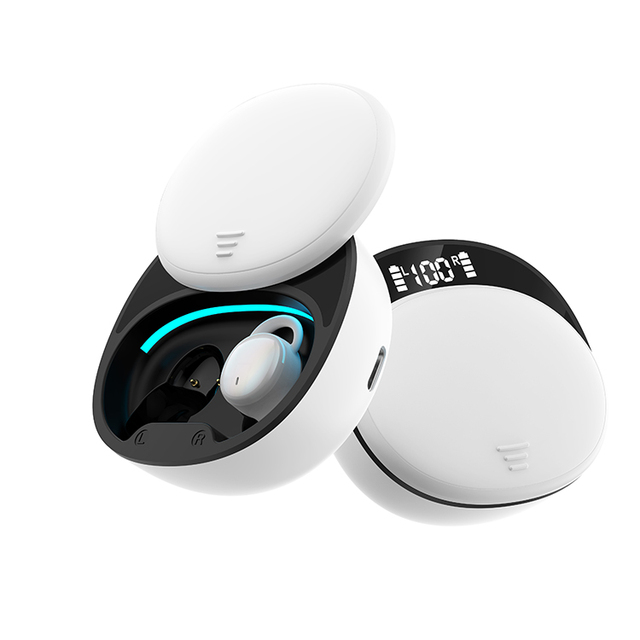 Super Mini 2024 TWS Earbuds and Headphones Wireless with LCD Digital Display Sleep Mode Non-Noise Cancelling