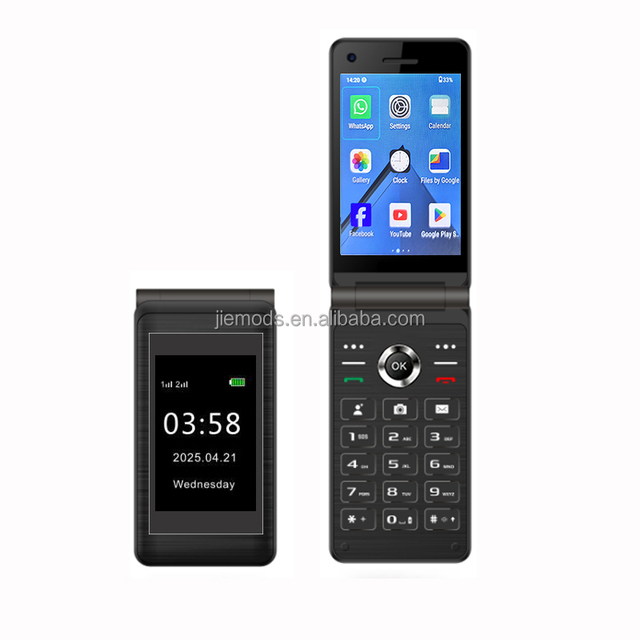 Customized Oem 4g Dual Sim Button Keypad Mobile Phone Touch Screen Unlocked Usa Verizon Bands Android Flip Phone