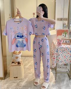 Nuevo Conjunto de Pijama para Mujer al por Mayor, Ropa de Dormir de Tres Piezas con Dibujos Animados, Suave y Linda, Ropa de Casa para Mujer, Pijama para Niñas, 3 Piezas - Product Image 3