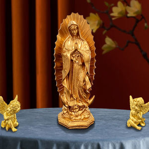 รูปปั้นพระแม่มารีทำจากเรซินคาทอลิกสำหรับตกแต่งบ้านคริสเตียนของตกแต่งโบสถ์ - Product Image 3