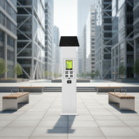 Borne de location de batteries Li-Polymère 8000 mAh à énergie solaire, borne de recharge portable 24h/24 et 7j/7 en libre-service, charge rapide