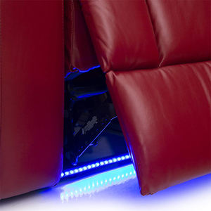 고품질 최고급 가죽 VIP 홈 시어터 의자 컵 홀더 USB 포트 전동 파워 오디토리움 시네마 리클라이너 의자 - Product Image 4