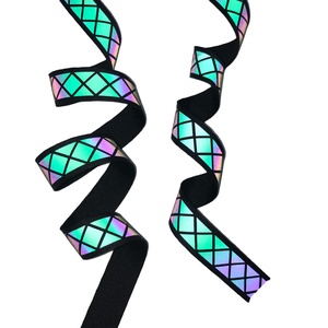 Nhiệt băng phản chiếu băng phản chiếu đầy màu sắc 3cm Polyester vật liệu phản chiếu phát sáng trong nhà máy tối tùy chỉnh - Product Image 4