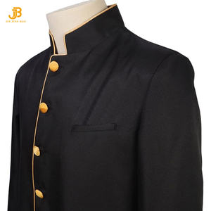 Trajes de clérigo unisex, vestimenta eclesiástica de poliéster con cuello redondo y manga larga, trajes de iglesia en venta. - Product Image 6