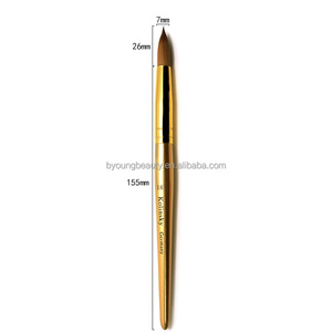 Brocha de Uñas Profesional <span class=keywords><strong>Byoung</strong></span> Beauty Gold 100% Pelo Kolinsky Puro con Mango de Madera - Product Image 5
