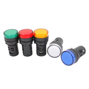 Luces indicadoras de montaje en Panel empotrado LED, luces indicadoras piloto de 22mm, AC/DC, 12V, 24V, 110V, 220V - Product Image 2