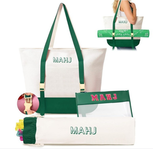 Elegante Organizador de Mahjong Rosa, Juego de Bolsas Multifuncionales Portátiles Ligeras de 3 Piezas Acolchadas para Jugadoras, Regalo - Product Image 2