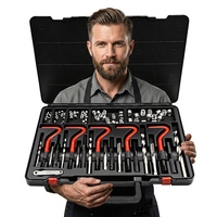 Kit de réparation de filetages, ensemble d'outils manuels avec étui rigide, OEM, réparation automobile M5-M12