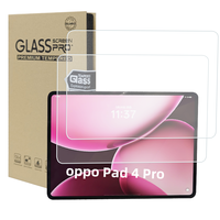 Protector de Pantalla de Vidrio Templado Premium Ultrafino 9H Antirrayaduras, Cobertura Total, Sin Burbujas, para Tablet Oppo Pad 3 4 5 Pro