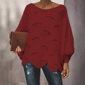 Primavera autunno girocollo in maglia Pullover maglione Casual manica lunga donna sciolto <span class=keywords><strong>Plus</strong></span> <span class=keywords><strong>Size</strong></span> maglioni da donna - Product Image 5