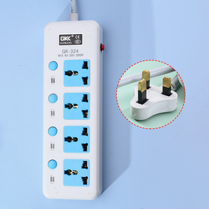 Los mejores precios, enchufe eléctrico estándar británico, interruptor de salida de extensión de tira de alimentación ABS 4 salidas de CA Reino Unido - Product Image 1