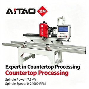 เครื่องตัดเคาน์เตอร์ CNC ยี่ห้อ AiTao สำหรับตัดกระเบื้องและเจาะรู ความแม่นยำสูง ใช้งานได้กับหินอ่อน เซรามิก ควอตซ์ และหินแกรนิต - Product Image 4