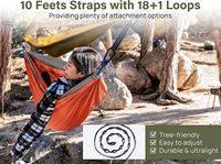 Outdoor Custom Nylon Doppel Camping Hängematte Baum Hängematte 2 Personen Tragbare Fallschirm Hängematten mit Baum gurten