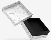 Boîtes cadeaux rigides en carton, papier et mousse pour montres, parfums, cosmétiques, soins de la peau, produits de santé, avec couvercle amovible et col.