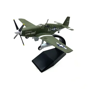 Modèle d'<span class=keywords><strong>avion</strong></span> de chasse P-51 Mustang de la Seconde Guerre mondiale à l'échelle 1/72, pour collection, cadeaux pour garçons. - Product Image 3