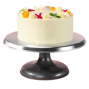 Çerez dekorasyon pikap 12 inç Mini dönen kek dekorasyon standı 360 derece döner çerez döner standı