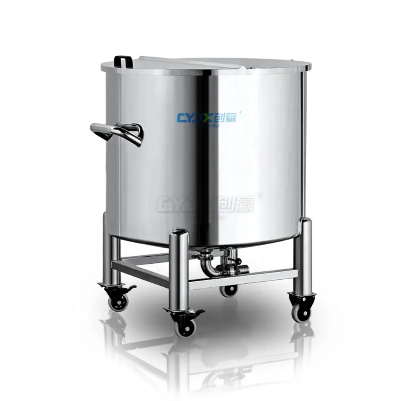 CYJX 50l-5000l Gmp Standard Movable Sus Sealed Storage Tank Stainless Steel Pressurized Tank Movable Storage Tank