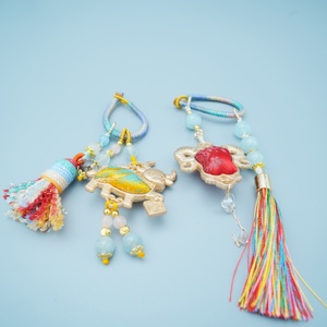 Pendentif unisexe ethnique en alliage de pierre naturelle, motif <span class=keywords><strong>des</strong></span> Douze Constellations, artisanat du patrimoine culturel immatériel, porte-bonheur - Product Image 1