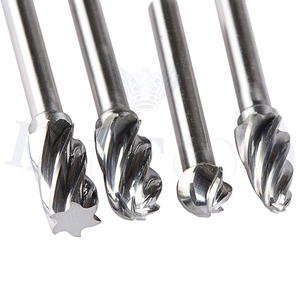 Fraises en carbure à tige de 6mm de 1/4 pouces, limes en <span class=keywords><strong>Aluma</strong></span> massif, meuleuse de découpe, fraise rotative en tungstène pour la découpe d'alliage d'aluminium, offre spéciale - Product Image 2