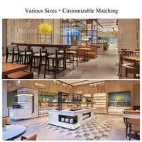 Banc de café moderne tout-en-un pour projets commerciaux, canapé personnalisé pour hôtels et restaurants, mobilier de restauration, banquette, table à manger, chaises