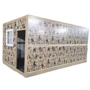 Casa de contenedores de envío de diseño plegable de dos pisos personalizada de 20 pies económica hecha para edificio de oficinas centro comercial Hotel Panel sándwich - Product Image 2