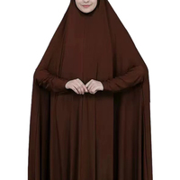 Robe Abaya Thobe Musulmane de Ramadan à Couverture Complète avec Hijab pour Femme - Vente en Gros