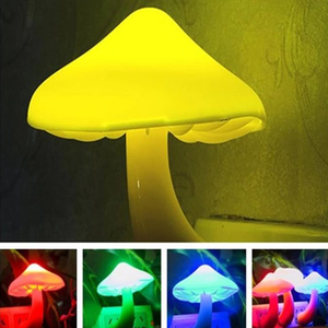 Cute Mushroom Shape Bedroom Lamp <strong>Plug</strong> <strong>in</strong> Wall Lamp Automatic Sensor LED Night <strong>Light</strong> for Children Baby Christmas Gifts - Product Image 2