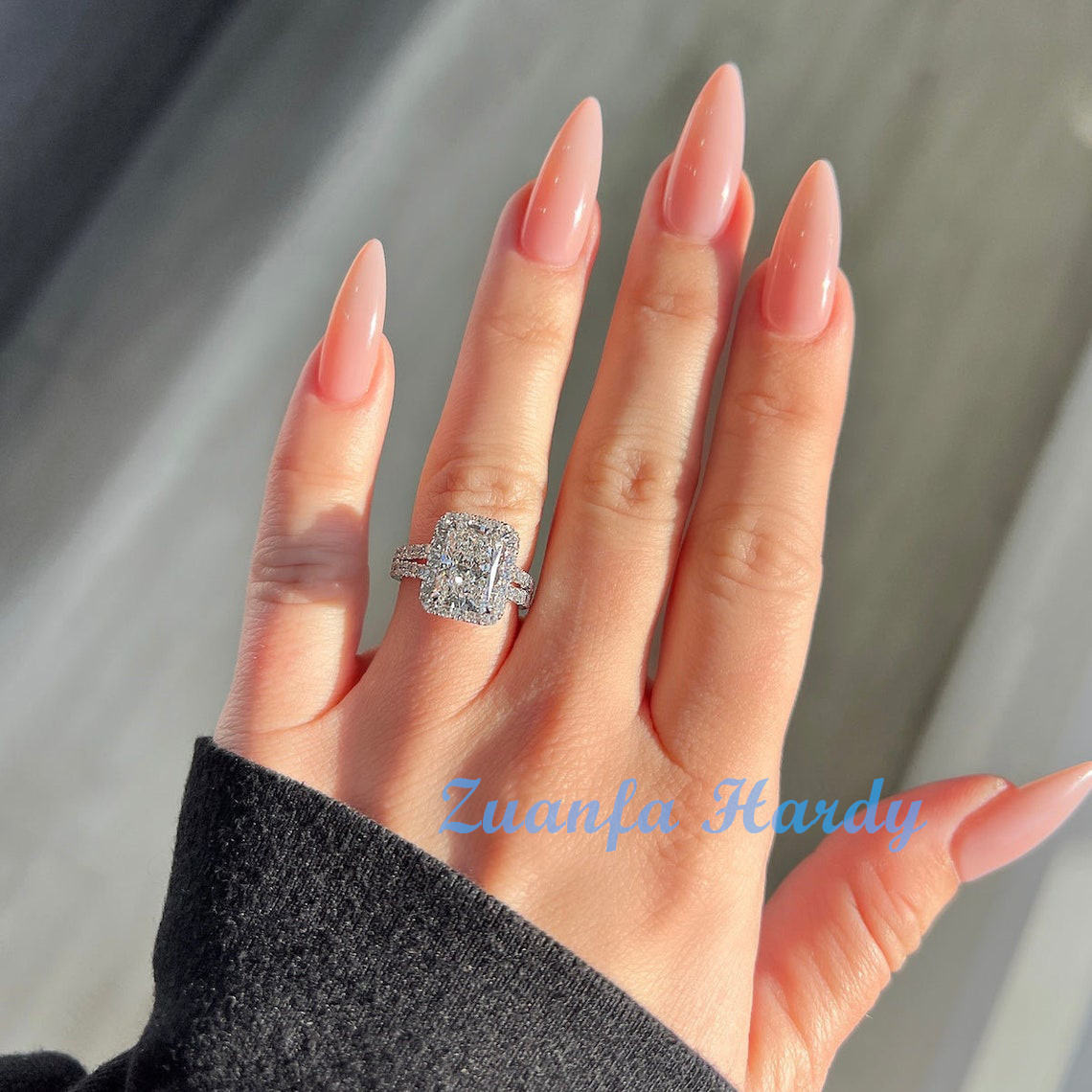 S925 silver+moissanite