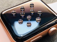 Protection d'écran en verre trempé ultra-fin 9H à couverture intégrale 3D avec colle intégrale et film UV pour Apple Watch Series 10