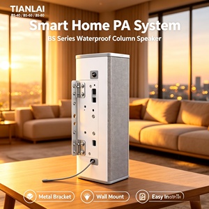<span class=keywords><strong>Enceinte</strong></span> <span class=keywords><strong>colonne</strong></span> murale étanche BS 20 20W 100V pour système de sonorisation publique - Product Image 5