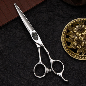 กรรไกรตัดผม JjQ ขนาด 6 นิ้ว สแตนเลสสตีล สำหรับช่างทำผมมือขวา อุปกรณ์ช่างตัดผมมืออาชีพ - Product Image 2