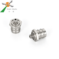 Connecteur de tuyau hexagonal SS316 usiné CNC de précision, raccord rapide fiable pour l'entretien des boucles de refroidissement liquide