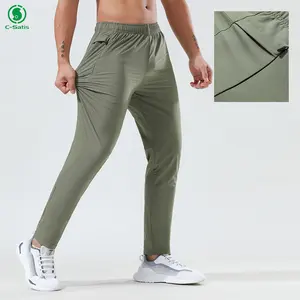 LULU sports quick dry pants for men's loose thin ice silk outdoor running yoga casual pants men
