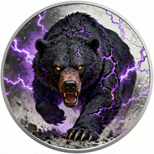 Medaglia in Rame Puro .999 da 1 oz con Rilievo Alto, Placcata Argento e Colorata, Moneta in Rame Personalizzata all'Ingrosso per Collezionisti - Product Image 1