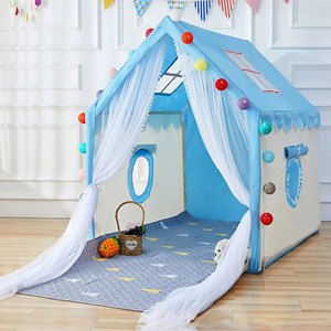 2023 nuevas tiendas portátiles para niños Wigwam tiendas de campaña plegables para niños <span class=keywords><strong>Tipi</strong></span> bebé, casa de juegos grande niña princesa Castillo decoración de habitación infantil/ - Product Image 1