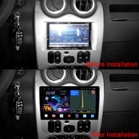 Lecteur DVD de voiture Penhui Android pour Renault Logan 1 Sandero 2009-2015 Lada Largus Lergus 2012-2020 Dacia Duster 2010-2017