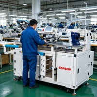 Automatische Industrielle Taschennähmaschine TS-299-CS Multiform-Taschennähmaschine mit Schnellwechsel-Formen TOPSEW