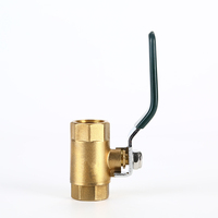 Robinet à bille en laiton 3/4 pouce à passage complet pour eau et gaz avec levier, certifié CE ISO, directement de l'usine